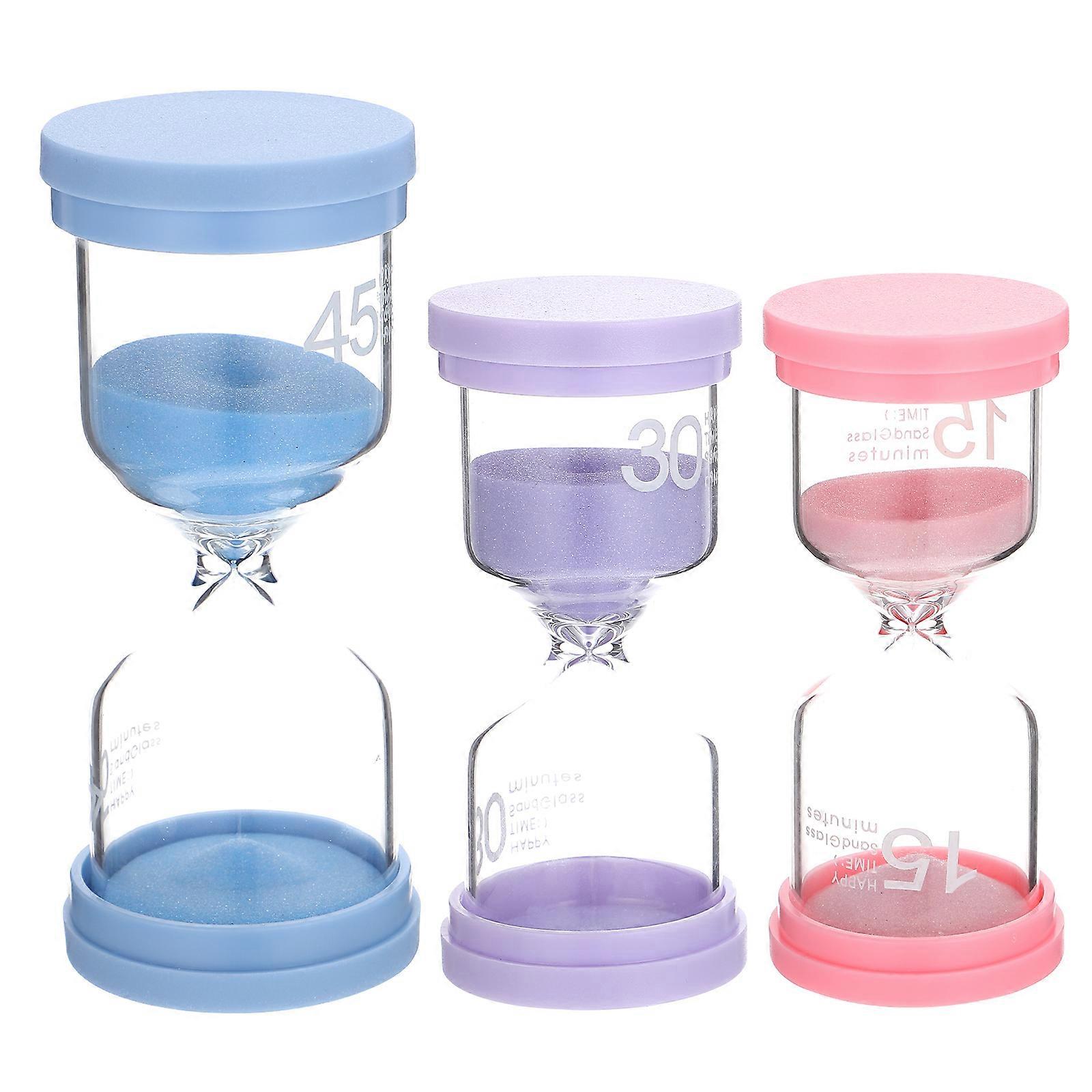 Household Sand Timer Time Sand Timer Gift 3Pcs Multi-Function Decorative Hourglass