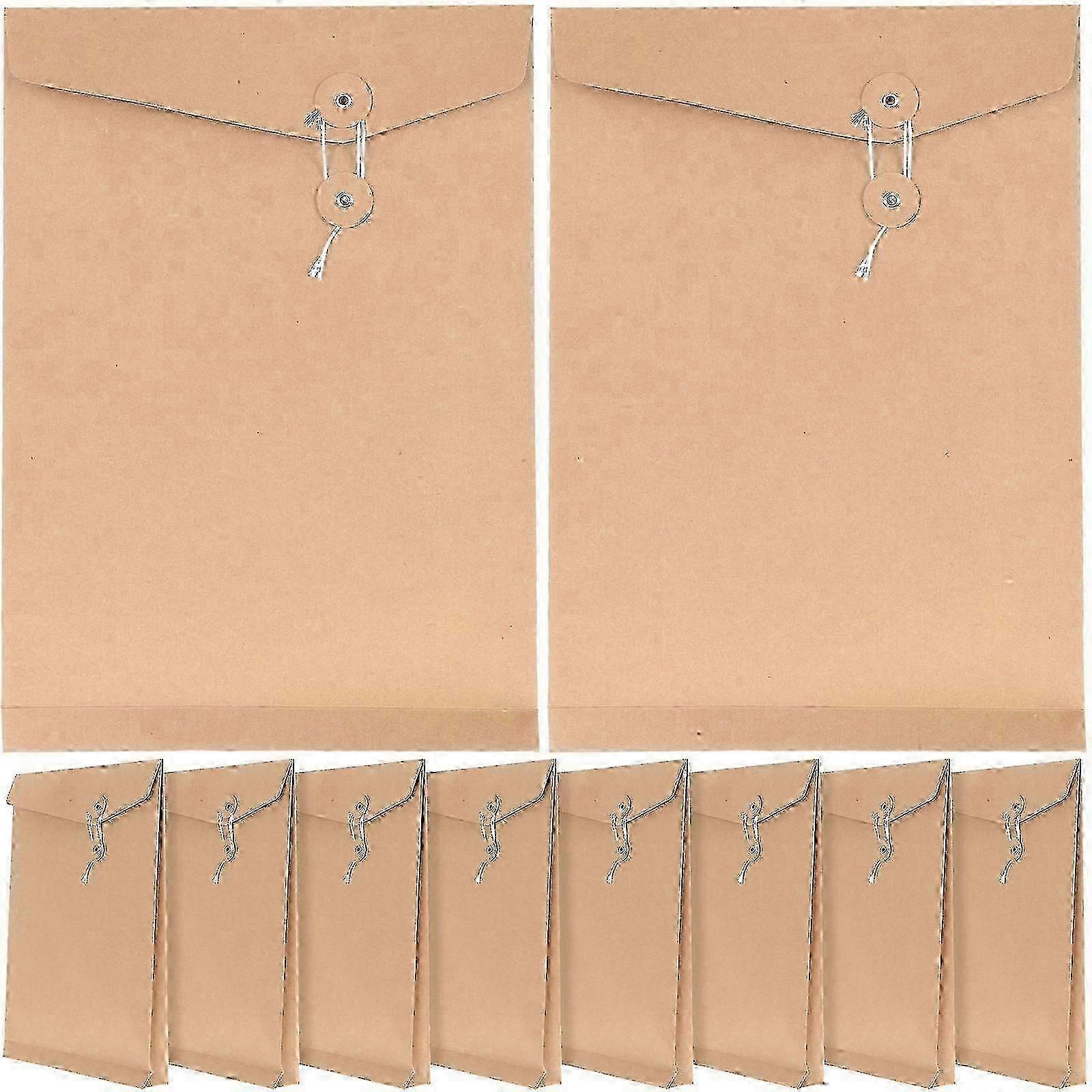 Kraft Envelope Set with String Tie Closure Paper