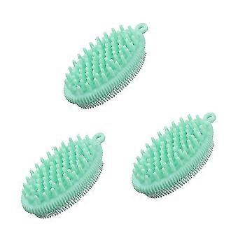 Siliconen lichaamsscrubberset, 5-delige set met zachte exfoliërende badborstel en douchemassager.