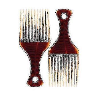 2 Piece Afro Comb Anti-static, Wide Teeth Comb for Curly and Kinky Hair -N
