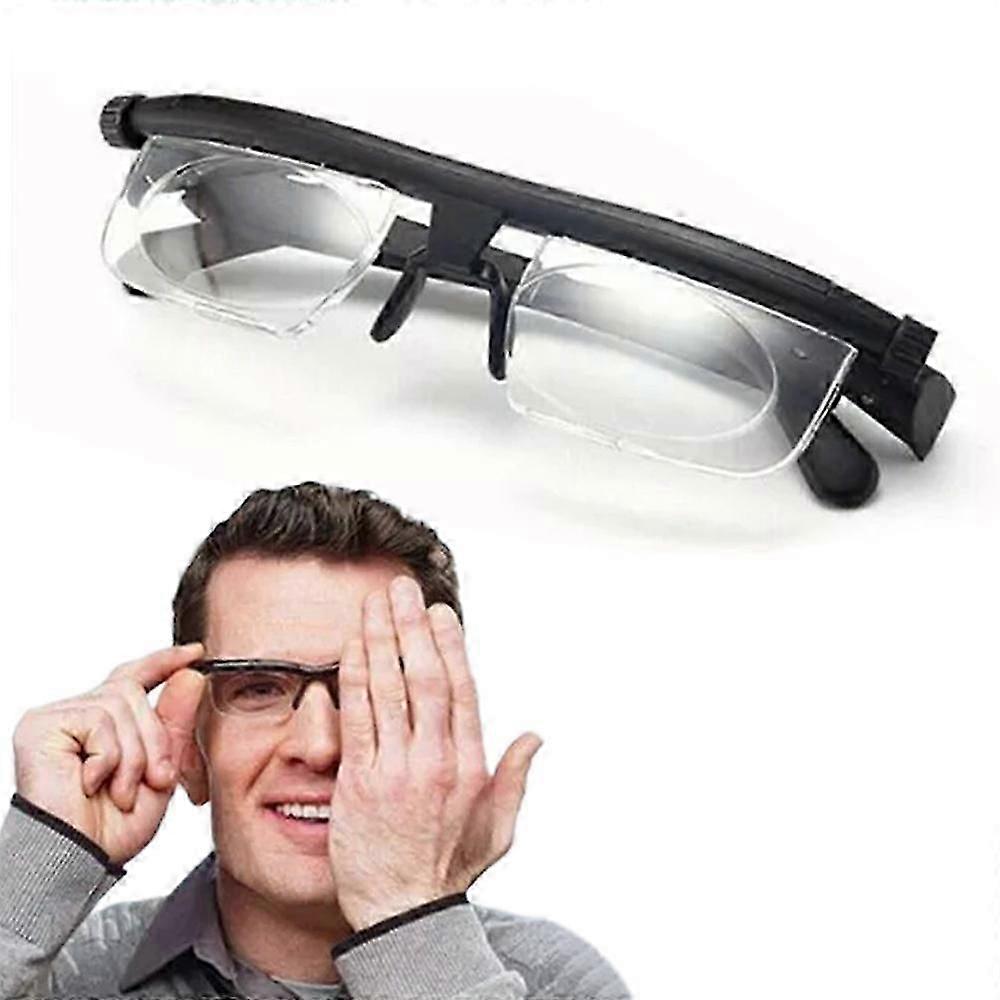 Flex Focus Adjustable Glasses Variable Focus Distance Vision Reading Eyeglasses