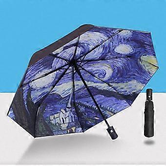 Automatic Folding Windproof Travel Umbrella Sturdy Steel Shaft Portable Mini Compact Umbrella with Adult Raincoat Shoe Cover