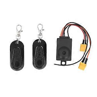 Bike Alarm with 2 Remote 36 to 70V Anti Theft Waterproof Bike Security Alarm System for XT60 Output Port Battery Electric Bike Scooter