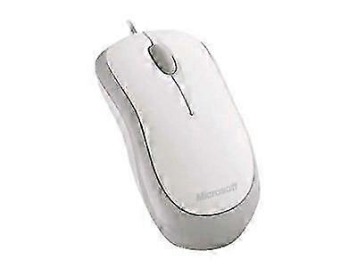 Microsoft Ready Mouse - Mouse - optical - 3 buttons - wired - USB - white.