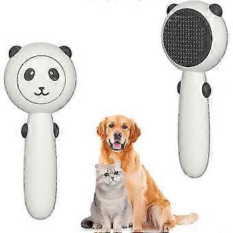 Dog Brush Cats Brush Grooming Comb,Self Cleaning Cat Hair Brush with Handle,compatible with Grooming to Remove Loose Fur,Tangles & Dirt