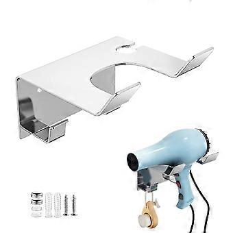 Wall-mounted Hair Dryer Holder - Stainless Steel Hair Dryer Holder - Fits All Types Of Hair Dryers And All Types Of Walls