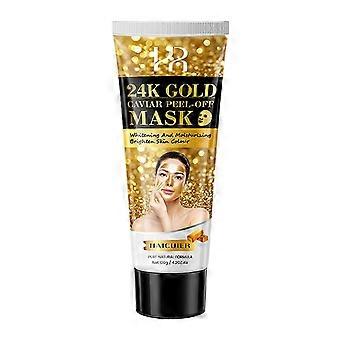 24K Caviar Nicotinamide Brightening Collagen peel off  Firming Skin Charcoal Black Removing Blackhead Beauty Care Facial Mask