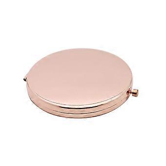 Round Makeup Mirror Retro Folding Mirror Professional Double Sided Mirror,Rose Gold