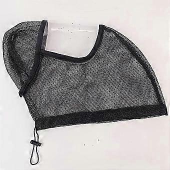 Breathable Mesh Dog Muzzle, Adjustable Drawstring Protective Face Cover, Anti-Bite Mosquito-Proof Pet Muzzle for Walking SZ