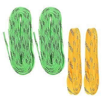Ice Hockey Skate Laces Heavy Duty Waxed for Anti-Freeze Use 4Pcs