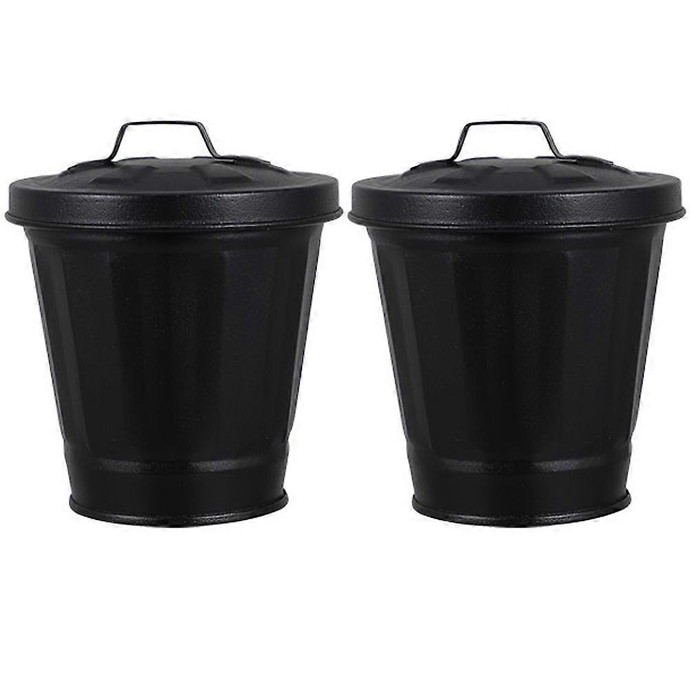 Small Trash Can Desktop Garbage Bin for Multipurpose Use 8Pcs Set