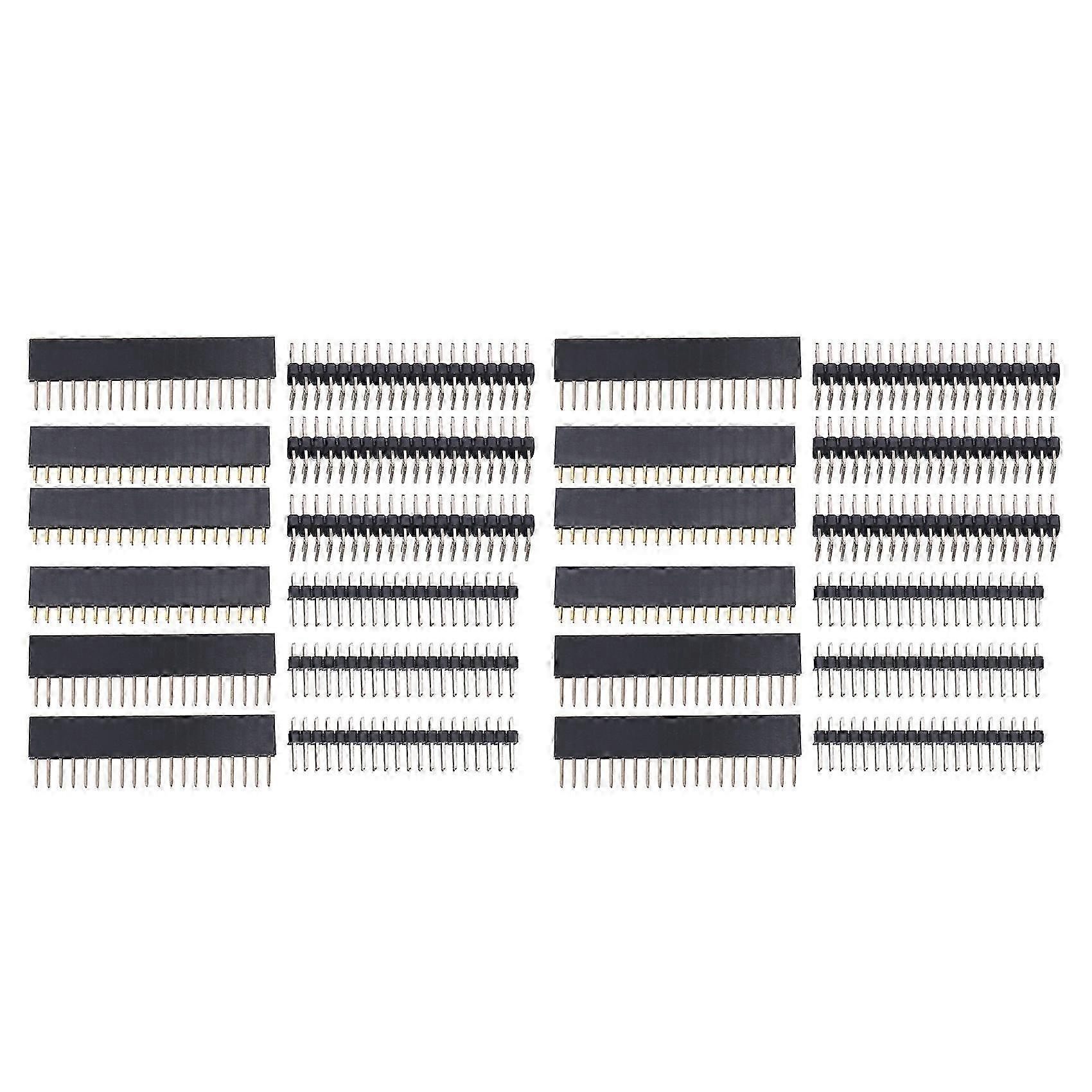 24PCS 40 Pin GPIO Header Kit 20X2 Pins Right Angle GPIO Header Socket compatible with Raspberry Pi Zero/4B/3B+/3B/3A+