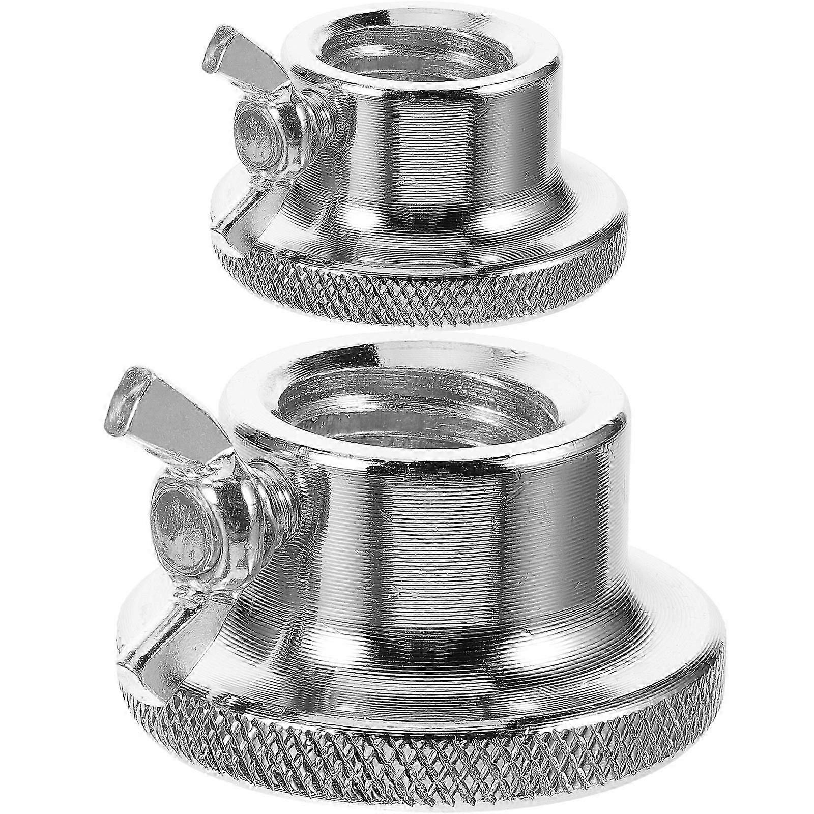 Barbell Collar Double Lock Hex Nuts, 10Pcs Silver Iron for Weight Lifting