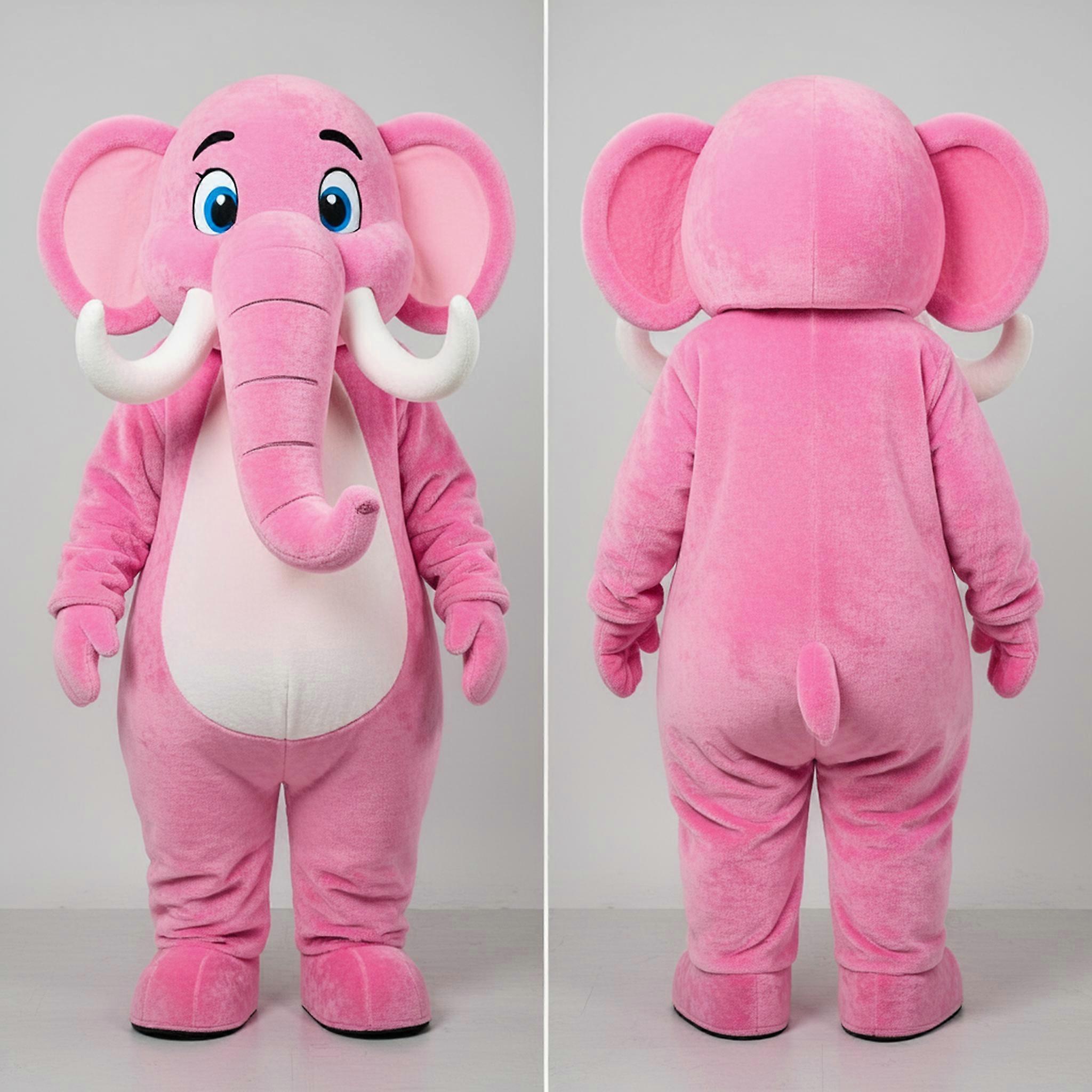 MASTICOT Rosy Cartoon Mammoth Mascot