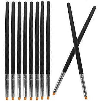 Eyelash Brush Small Lash Lift Comb Brushes for Eyelash 50Pcs Black Wood Fiber