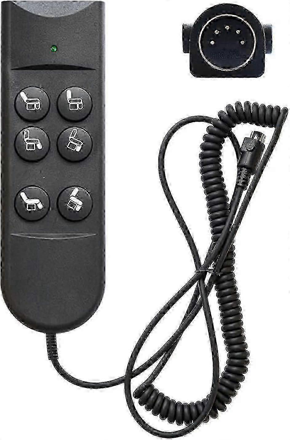 Power Recliner Remote Controller with 6 Button Functions and 5 Pin