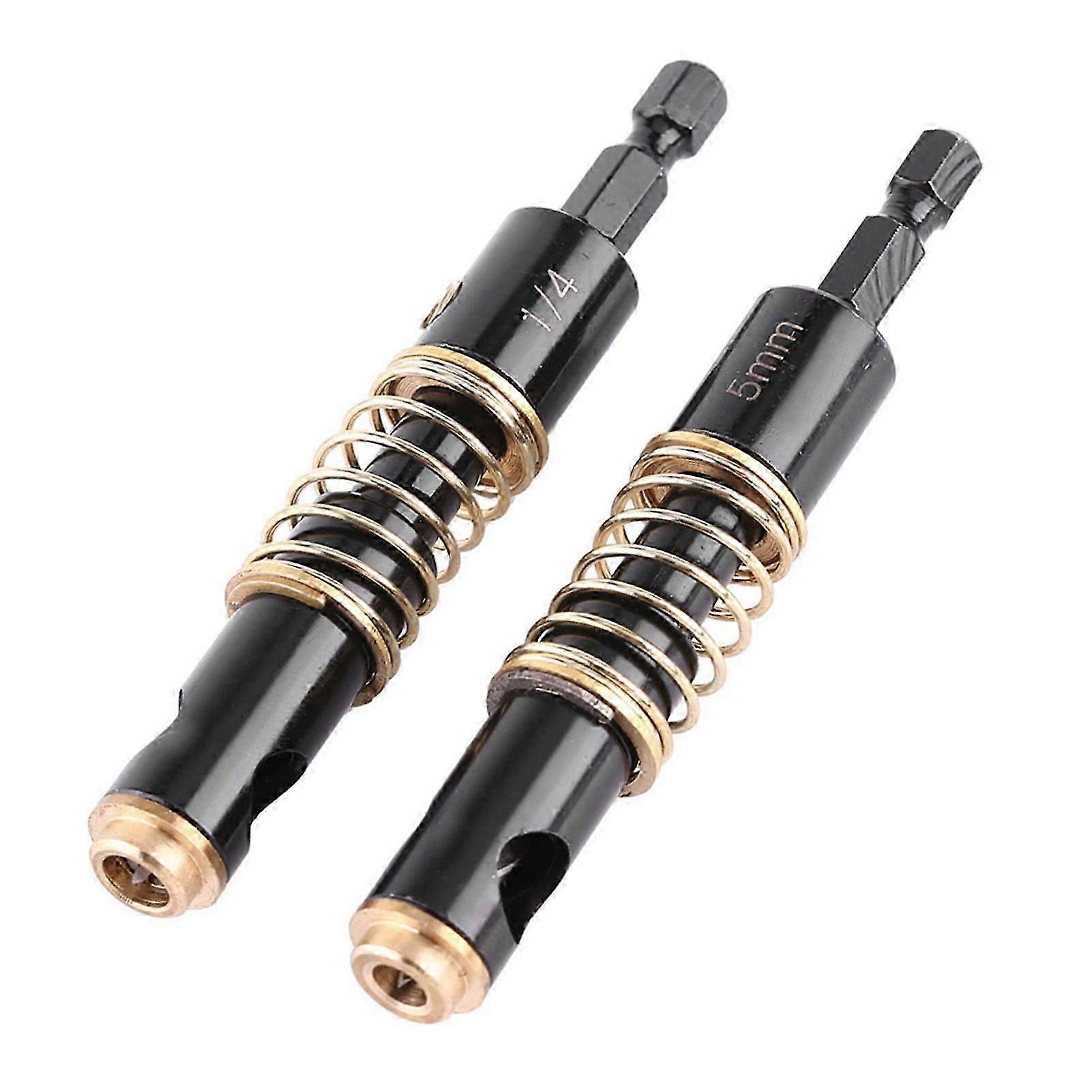 Door Hinge Drilling Centering Drill Bits Professional Opening Tool (5mm&1/4")