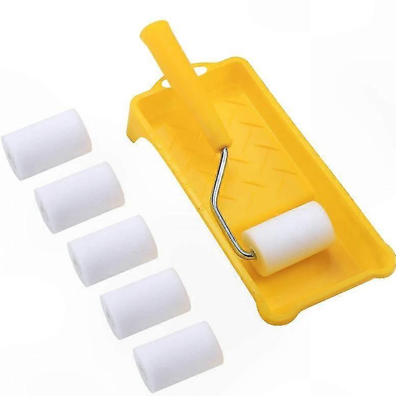 Compact Foam Roller Kit with Tray and Frame for Painting Projects