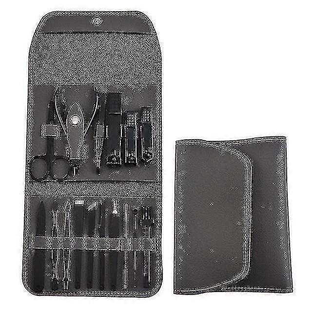 16-Pc Ergonomic Stainless Nail Care Set