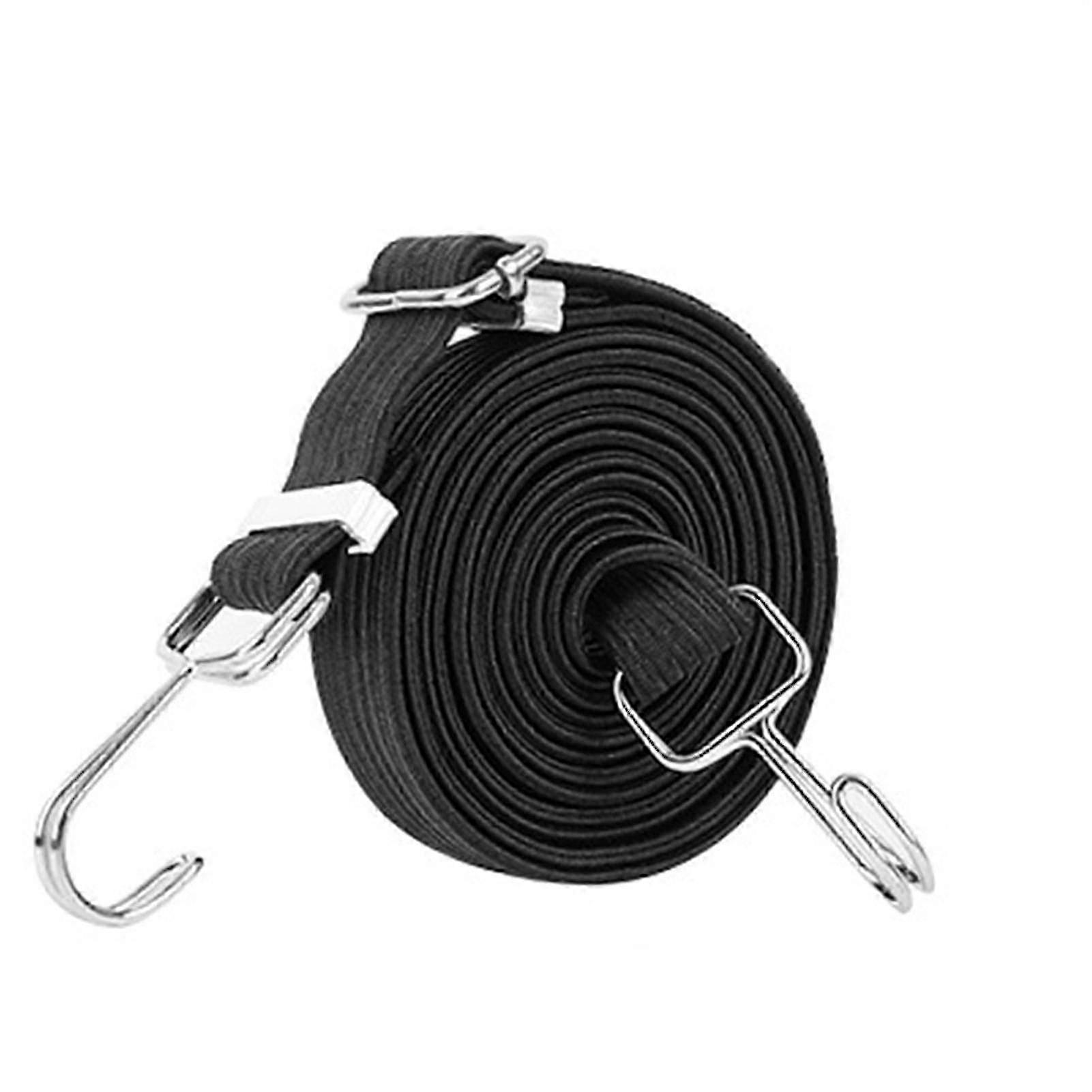 Blue Adjustable Flat Cords Double Luggage Elastic Rope