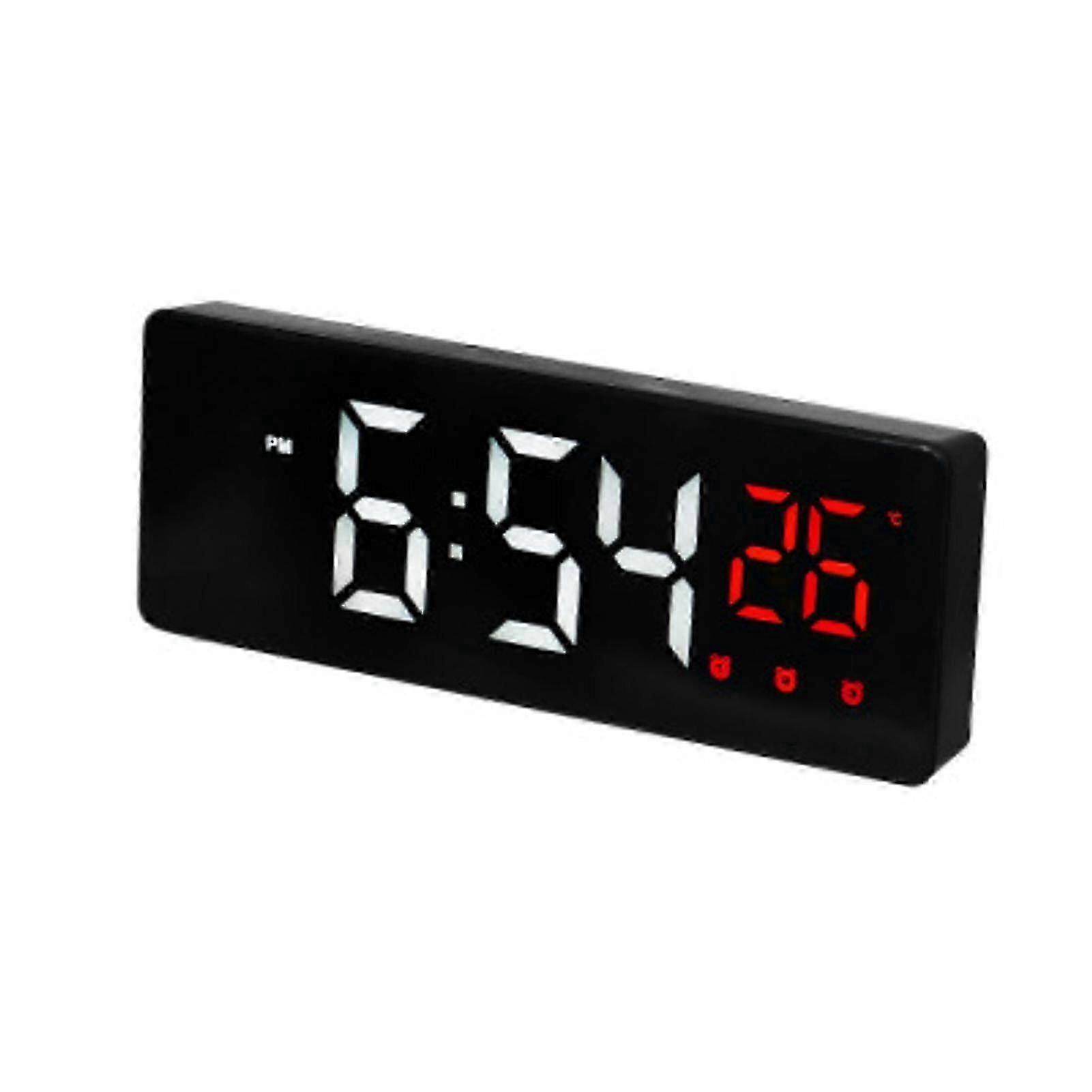 LED Wall Clock With Temp Humidity Sensor