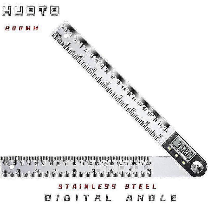 Stainless Steel 2-in-1 Digital Angle Protractor