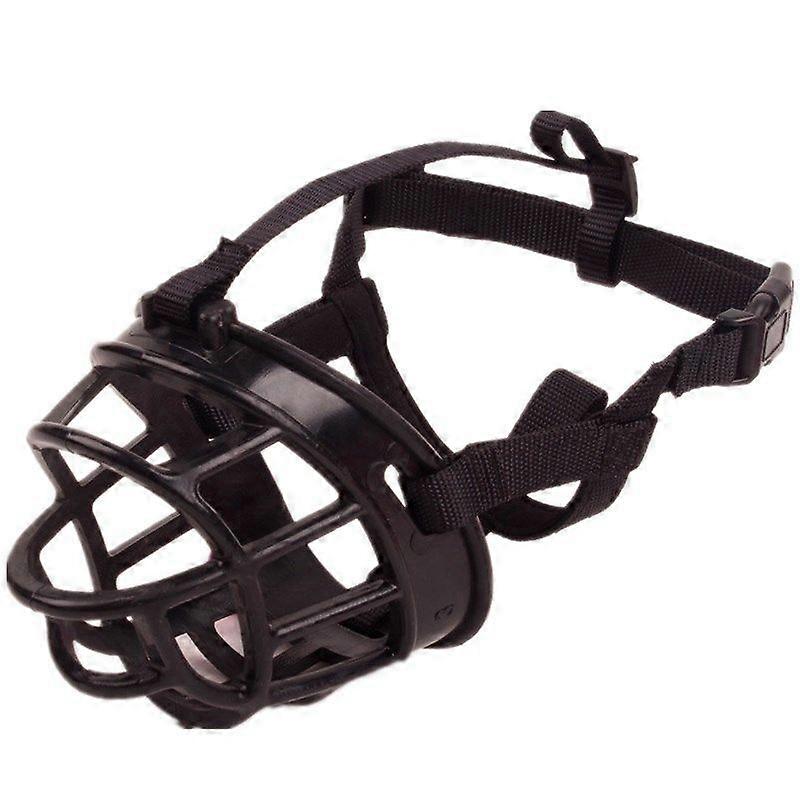 Black Adjustable Dog Muzzle, Size 4