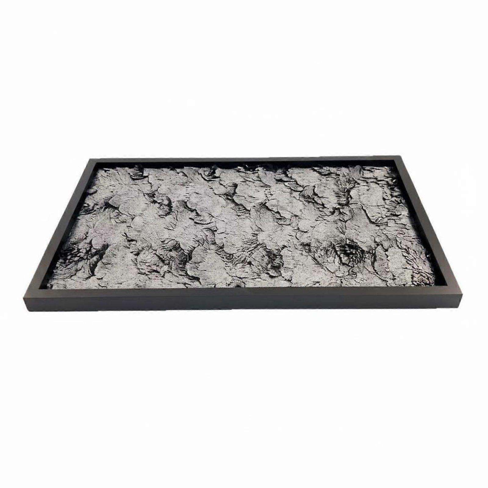 Tree Texture Texture Decorative Tray Light Elegant Design Wood Frame Organizer