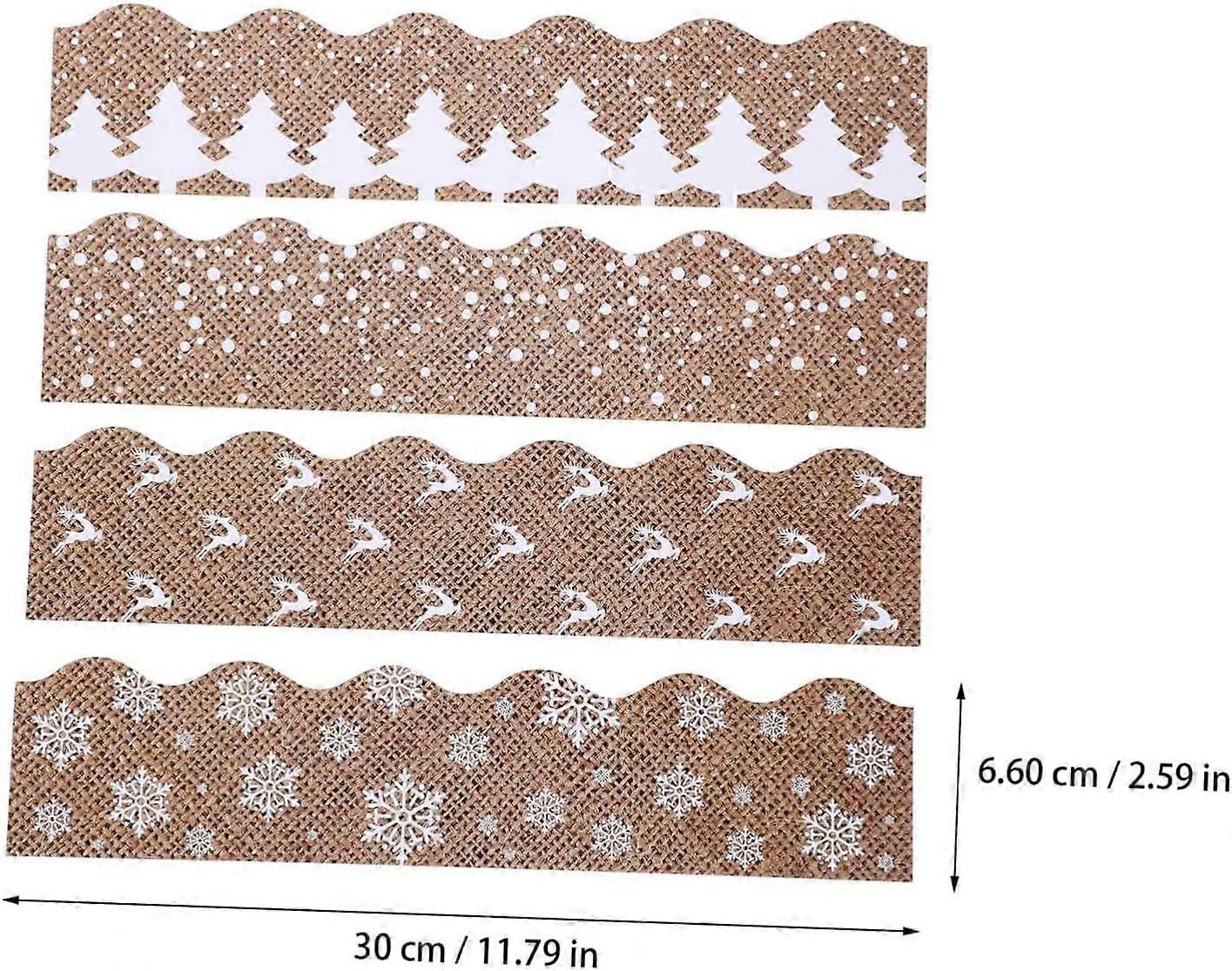 Bulletin Board Border Decals Coffee Coated Paper