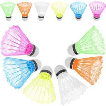 Sports Badminton Shuttlecocks Plastic for Training 24Pcs Colored Shuttlecocks