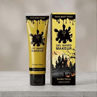 Yellow Body Paint Water Based Cream Pot