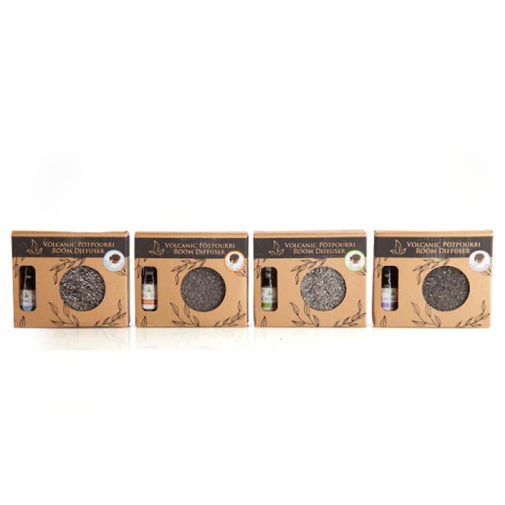 Volcanic Room Diffuser In Handcrafted Terracotta Dish With 4 Assorted Scents