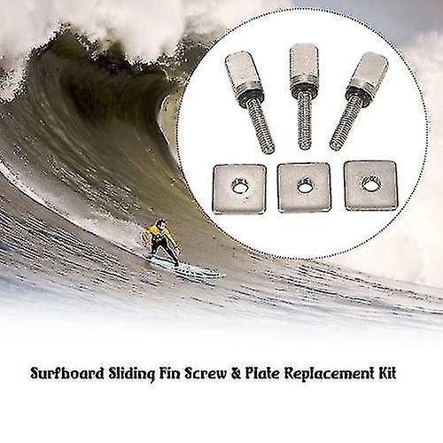 Produktbild von Board Flossenclip - 6x Surfboard -Fin -Verschluss | Surfenausrüstungshalterung | Wasserscheide -Flossen -Clip -Set -Ersatz, Haifischflossen -Montage -Basisstift, Flossenschnallenclip Für Surfboard -Zu