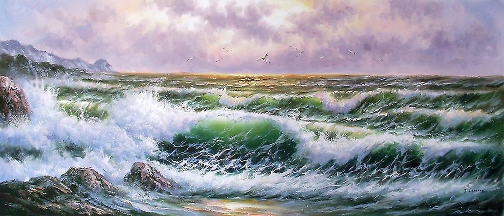 70x180 cm pittura ad olio su tela