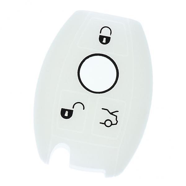4xRemote Key 3-Buttons Silicone Case Cover For Benz E200 E300 E180 Luminous