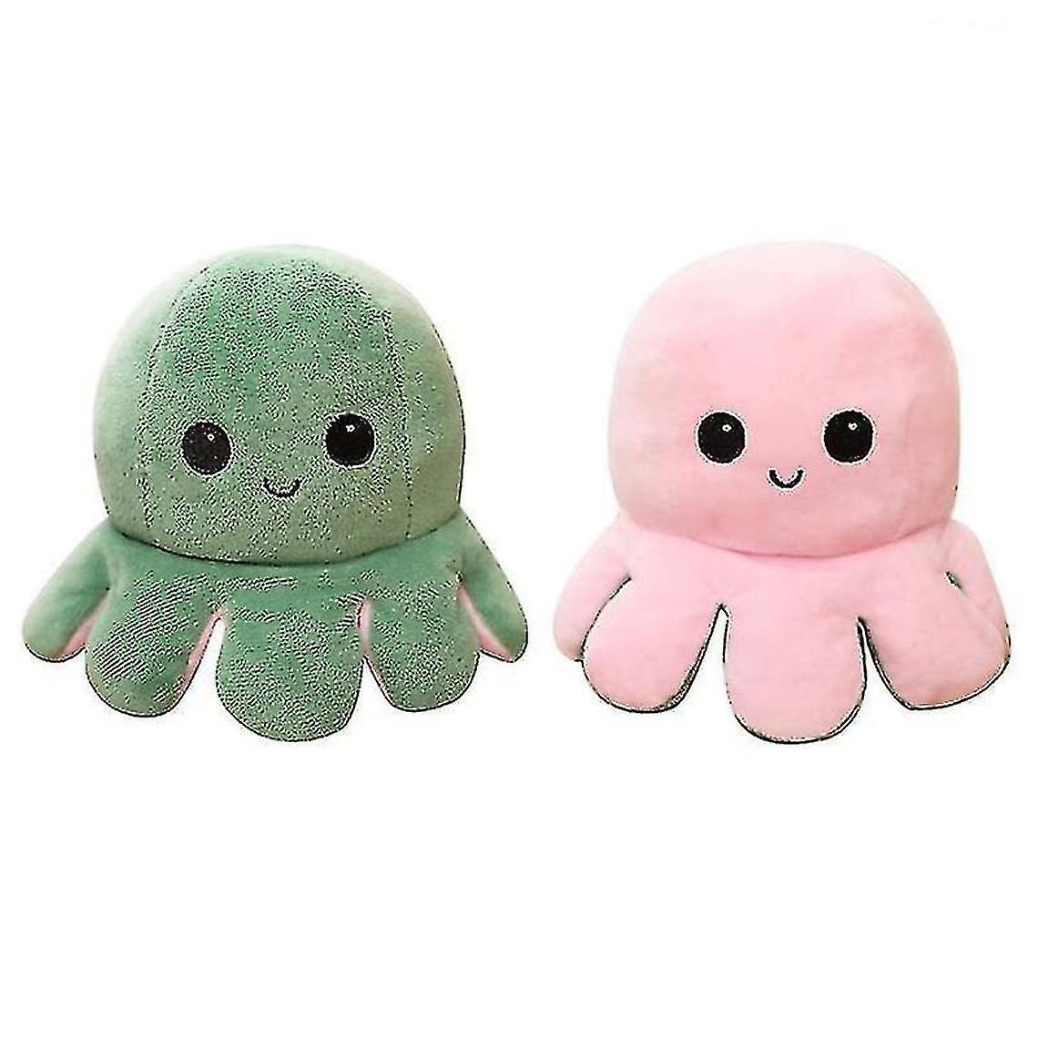 Double Sided Double Flip, Reversible Soft / Green Stuffed Animals