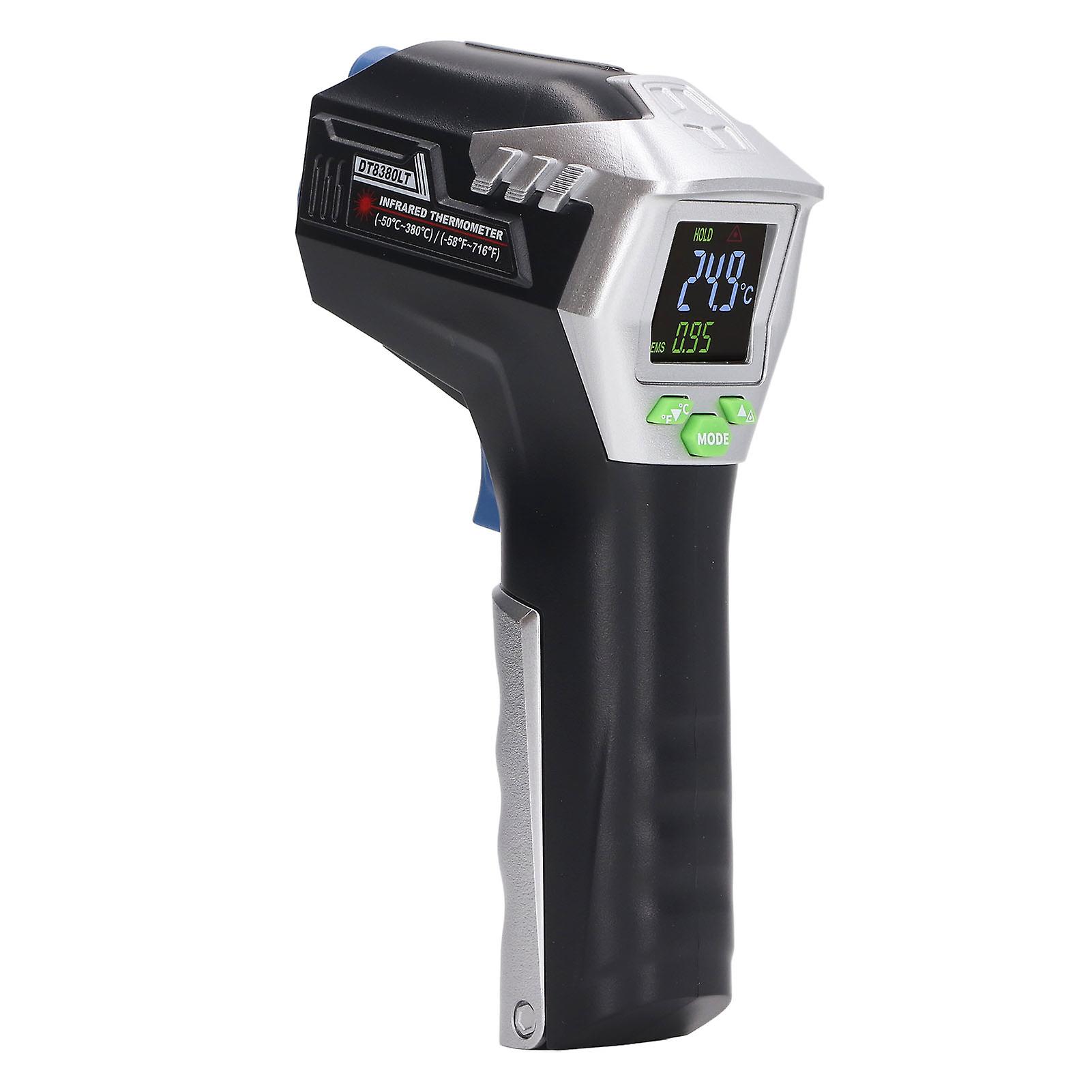 Infrared Thermometer LCD Screen Backlit Display Auto Shutdown Low Battery Indication Industrial Temperature Gun no battery