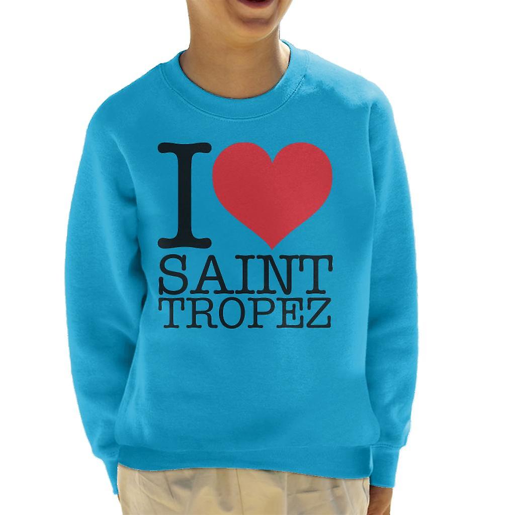 Ich liebe Saint Tropez Kinder Sweatshirt