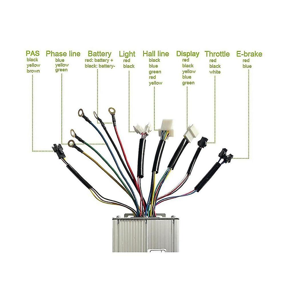 JN E-Bike Sine-Wave Controller 24/36/48V 30A 750/10 Produktbild-Vorschau 3
