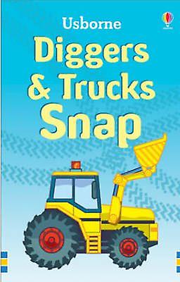 Diggers And Trucks Snap by Usborne Cards Book