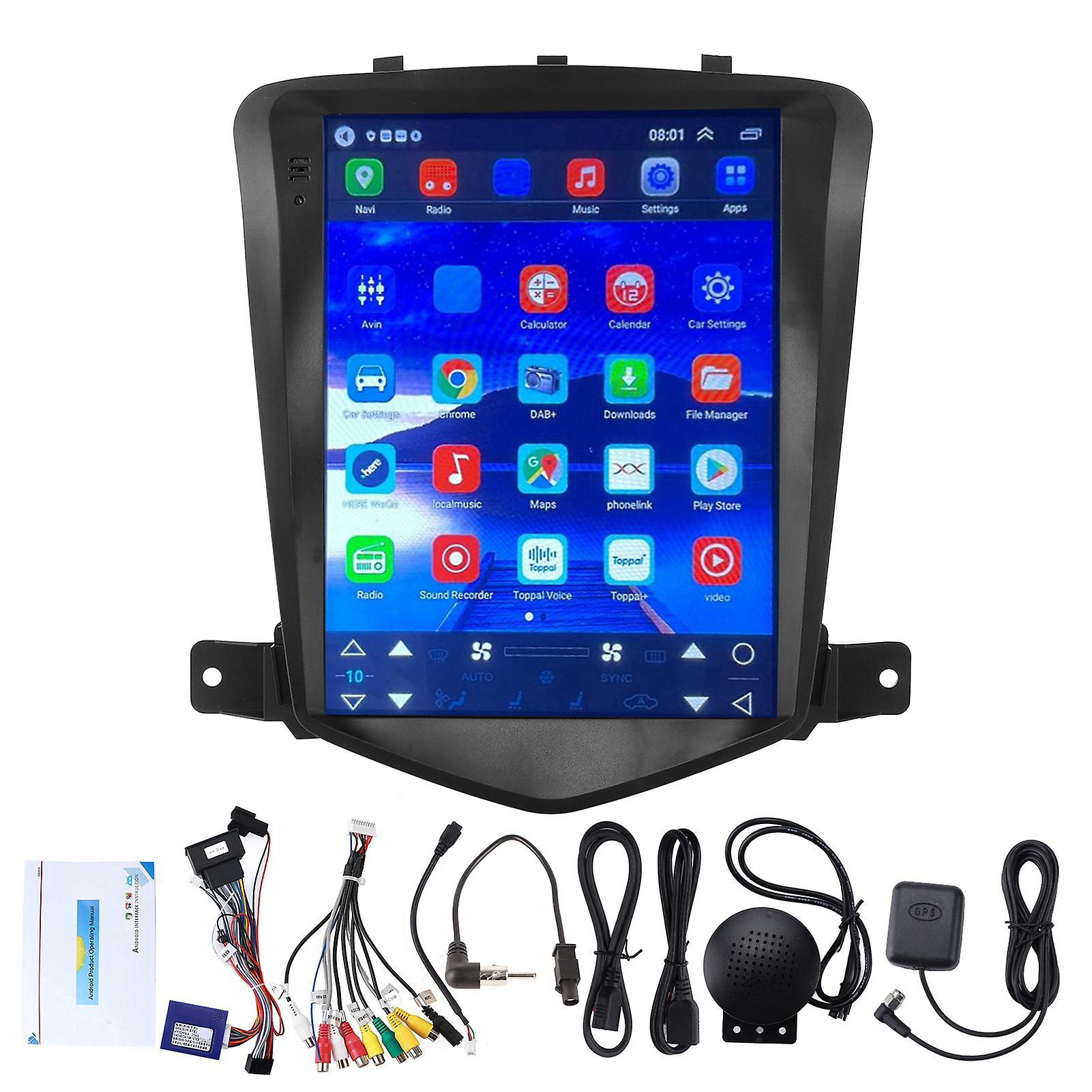 9.7in autoradio Bluetooth Lecteur multimédia mains libres Remplacement de la navigation GPS pour Cruze J300 20092015