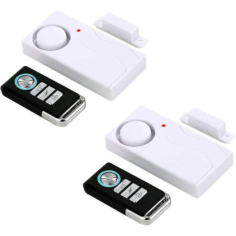 Wireless Door Alarm Window Opener Alarm Home Security Sensor Pool Alarm Child Security Anti-Theft (2 Pack)