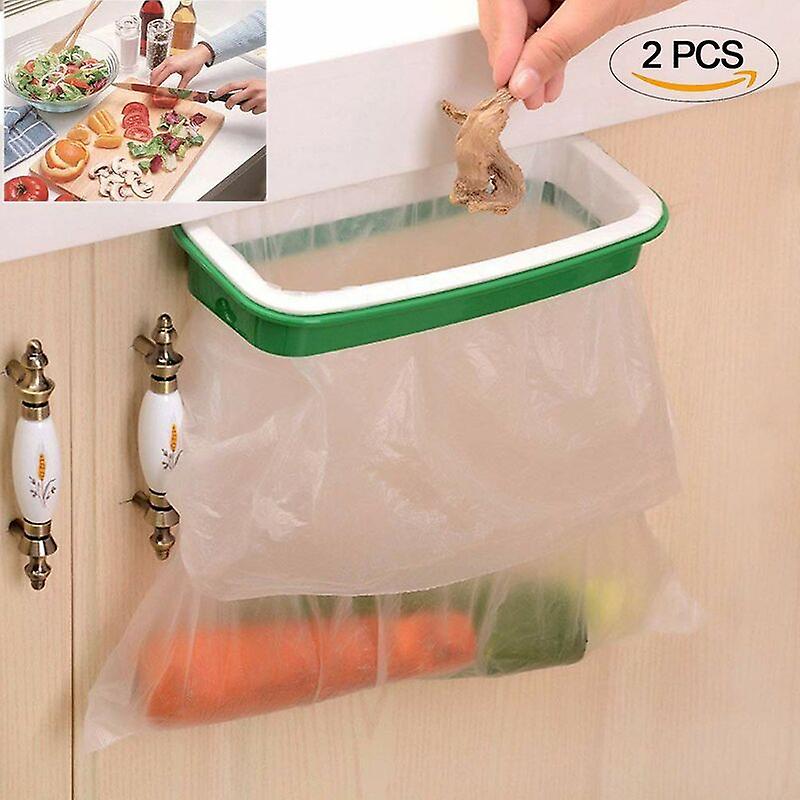 Kitchen Cabinet Hanging Trash Bag Support 2pcs
