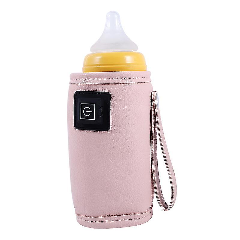 USB Baby Bottle Warmer Three Level Temperature Adjustment Hook and Loop Design Portable Milk Bottle Heater