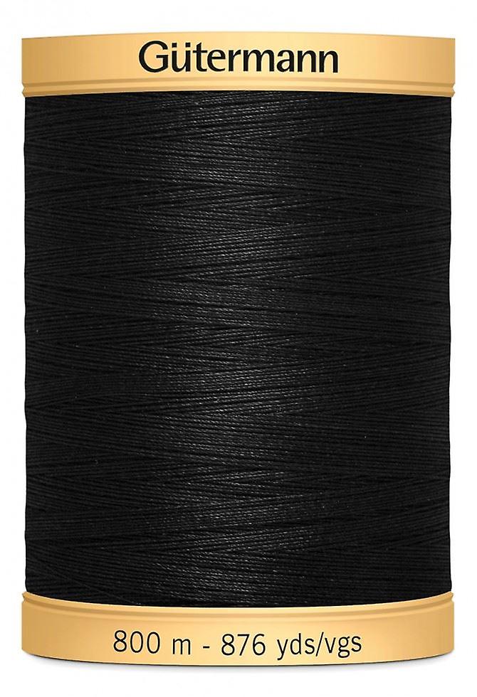 Gutermann Cotton Sewing Thread 800m  Black 5201 - each