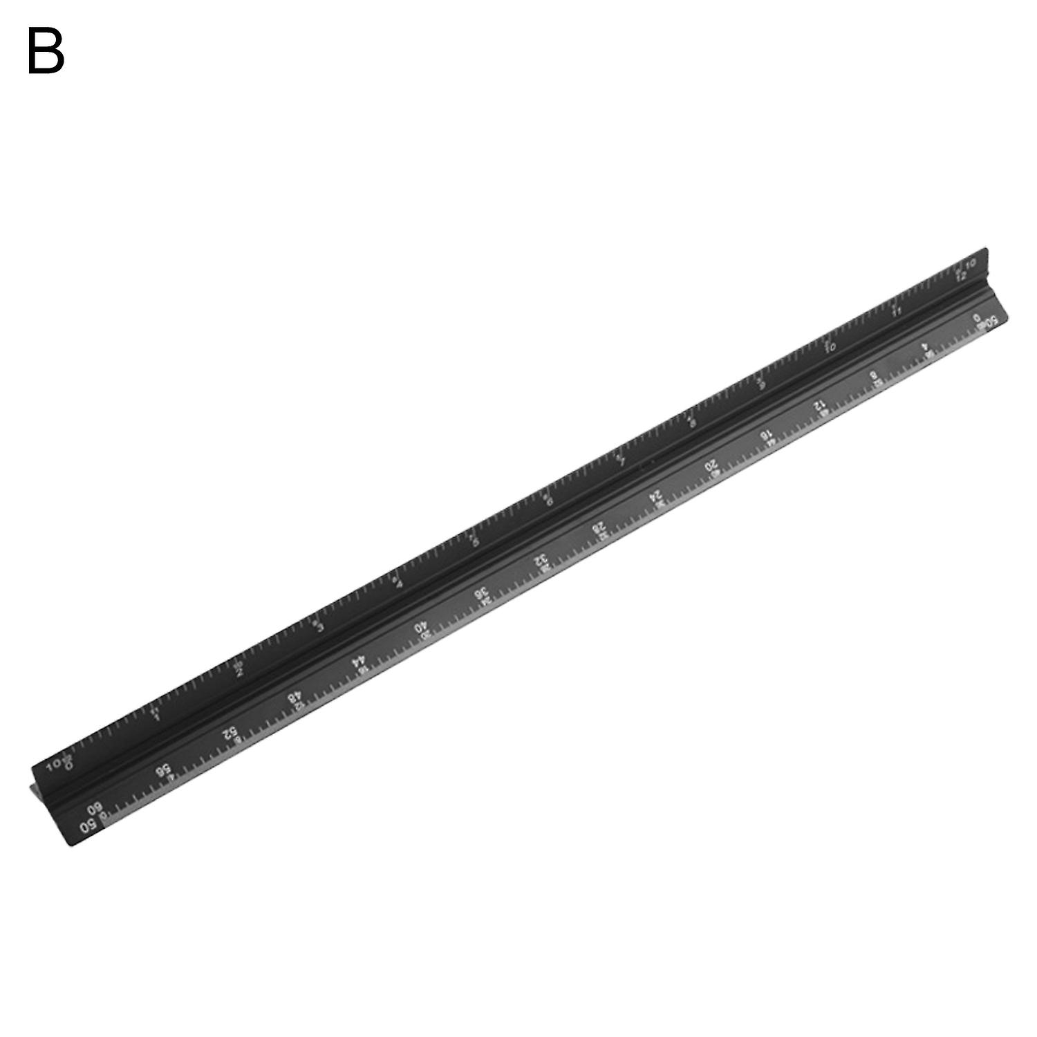 Professional Triangular Ruler Large/Small Ratio Corrosion-resistant Hand Tools Triangular Scale Rule