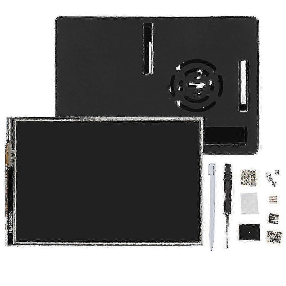 For Raspberry Pi 4B Set ABS Case Protective Shell 3.5in Display Heat Sink Screwdriver