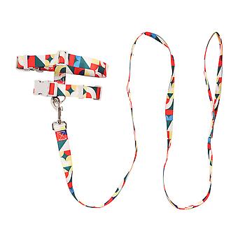 Cat Harness and Leash Set Escape Proof Adjustable Lightweight Cat Harness Traction Rope for Large Small Kittens M