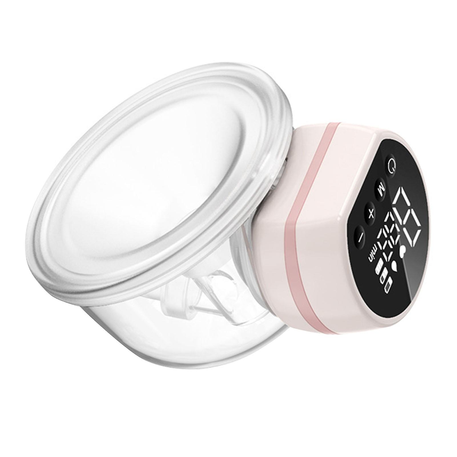 Electric Hands-Free Breast Pump LED Screen 11.5x8x14cm Pink