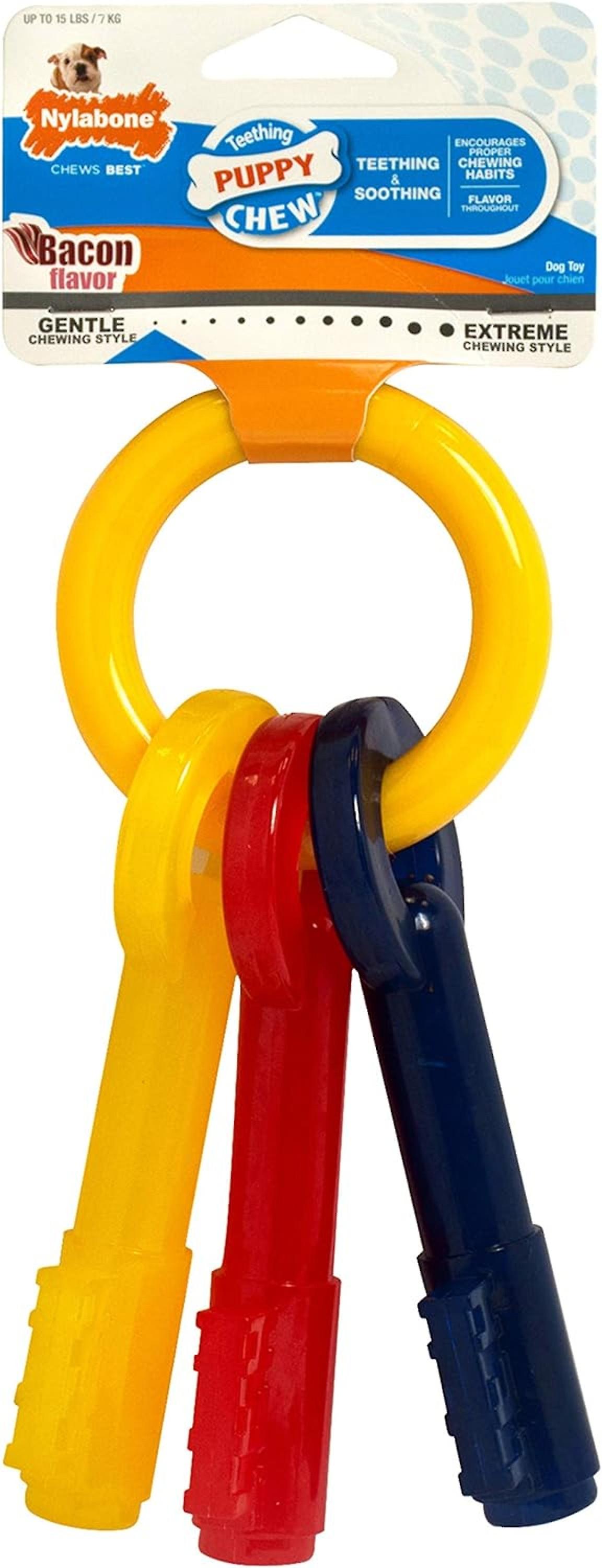 Nylabone Puppy Teething Bacon XSmall Dog Toy Chew